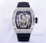 JB Factory Richard Mille Skull Watch For Sale RM 52-01 Tourbillon For Men Replica 